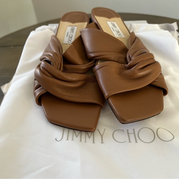 Jimmy Choo Narisa Leather Sandals - Picture 5 of 6